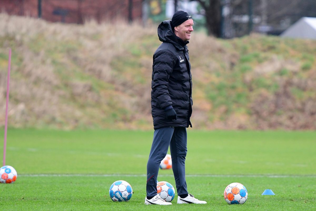 Timo Schultz beim Training des FC St. Pauli