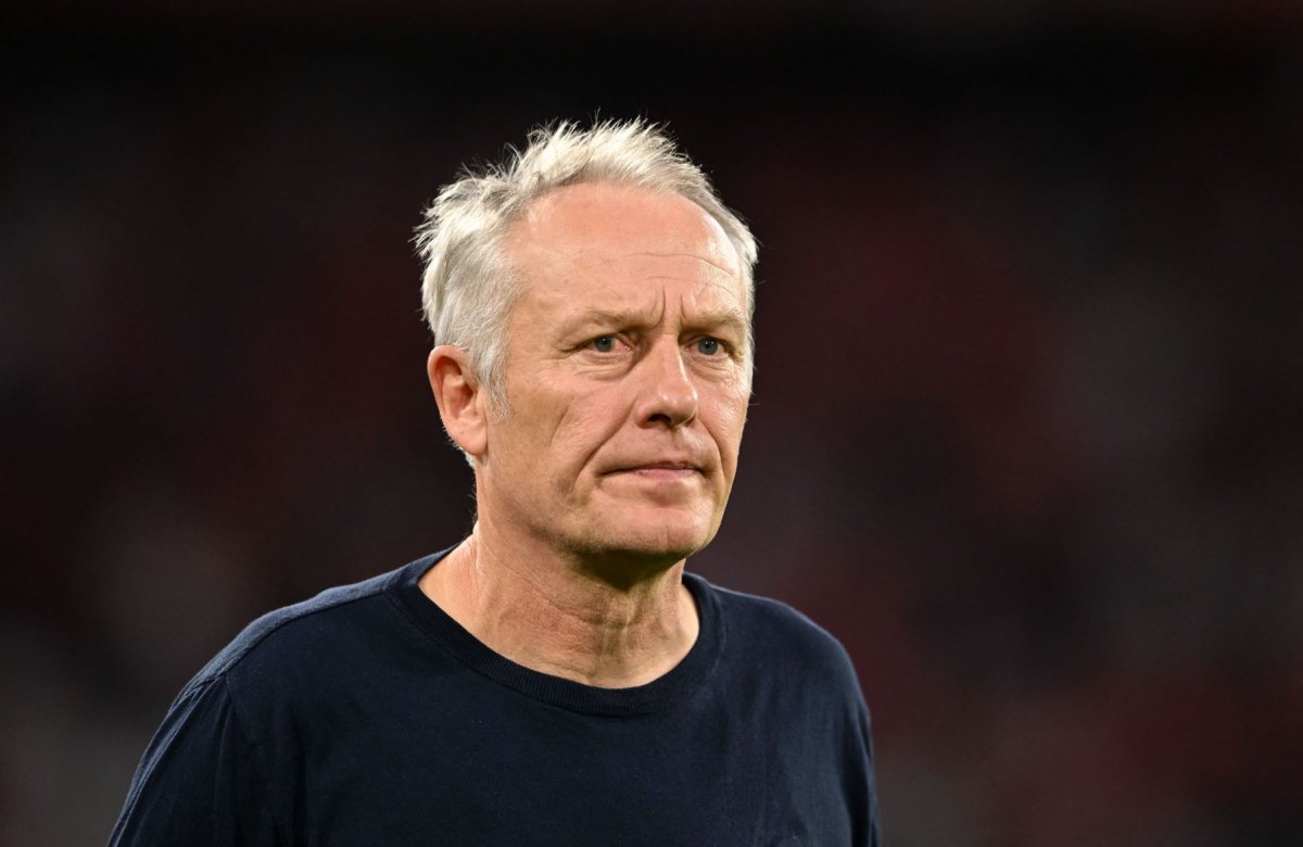 Freiburg's German head coach Christian Streich attends the German first division Bundesliga football match between FC Bayern Munich and SC Freiburg in Munich, southern Germany on October 16, 2022.