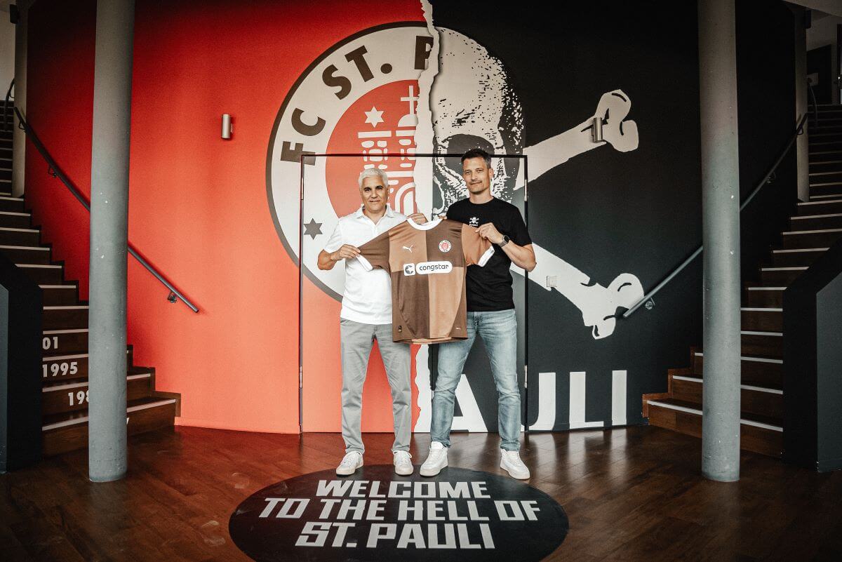 Andreas Bornemann und Alexander Blessin, neuer Cheftrainer des FC St. Pauli // (c) FC St. Pauli