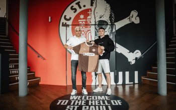 Fin Stevens und Andreas Bornemann, FC St. Pauli