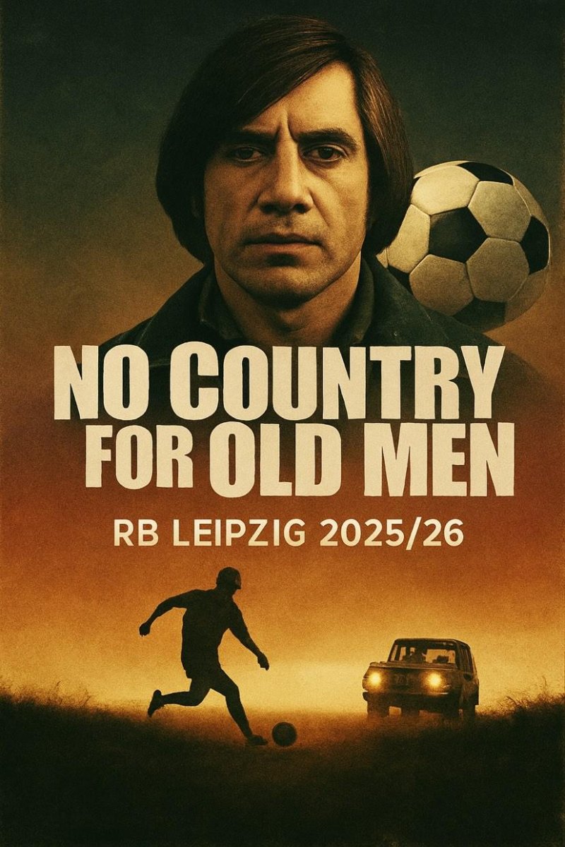 Ein Filmplakat in Anlehnung an den Film "No Country For Old Men"