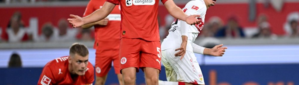 STUTTGART, GERMANY - SEPTEMBER 19: Bilal El Khannous of VfB Stuttgart celebrates scoring his team's second goal during the Bundesliga match between VfB Stuttgart and FC St. Pauli at MHPArena on September 19, 2025 in Stuttgart, Germany. (Photo by Christian Kaspar-Bartke/Getty Images)