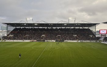 Gegengerade Millerntor vorm Anpfiff des Testspiels FC St. Pauli gegen Werder Bremen, 04.01.2026, Hamburg
