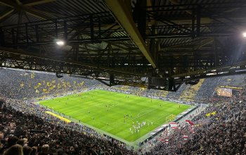 Bild nach dem Spiel des BVB aus dem Block 58