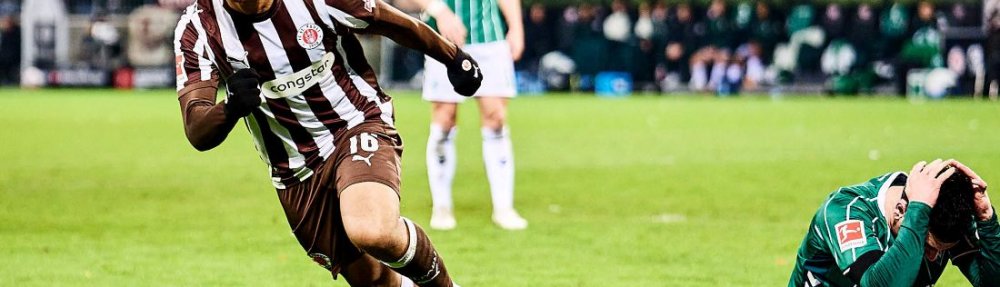 Hamburg, Deutschland, 22.02.2026, Millerntor-Stadion, Fussball, Bundesliga, FC St. Pauli - SV Werder Bremen Joel Fujita (FC St. Pauli) jubelt nach seinem Treffer zum 2:1 gegen Werder Bremen. Copyright: Stefan Groenveld