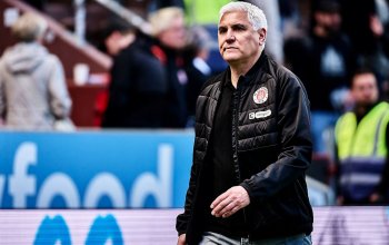 Hamburg, Deutschland, 16.05.2026, Fussball, Bundesliga, Millerntor-Stadion, FC St. Pauli - VfL Wolfsburg Andreas Bornemann, Sportchef des FC St. Pauli, vor der Partie gegen den VfL Wolfsburg. Copyright: Stefan Groenveld