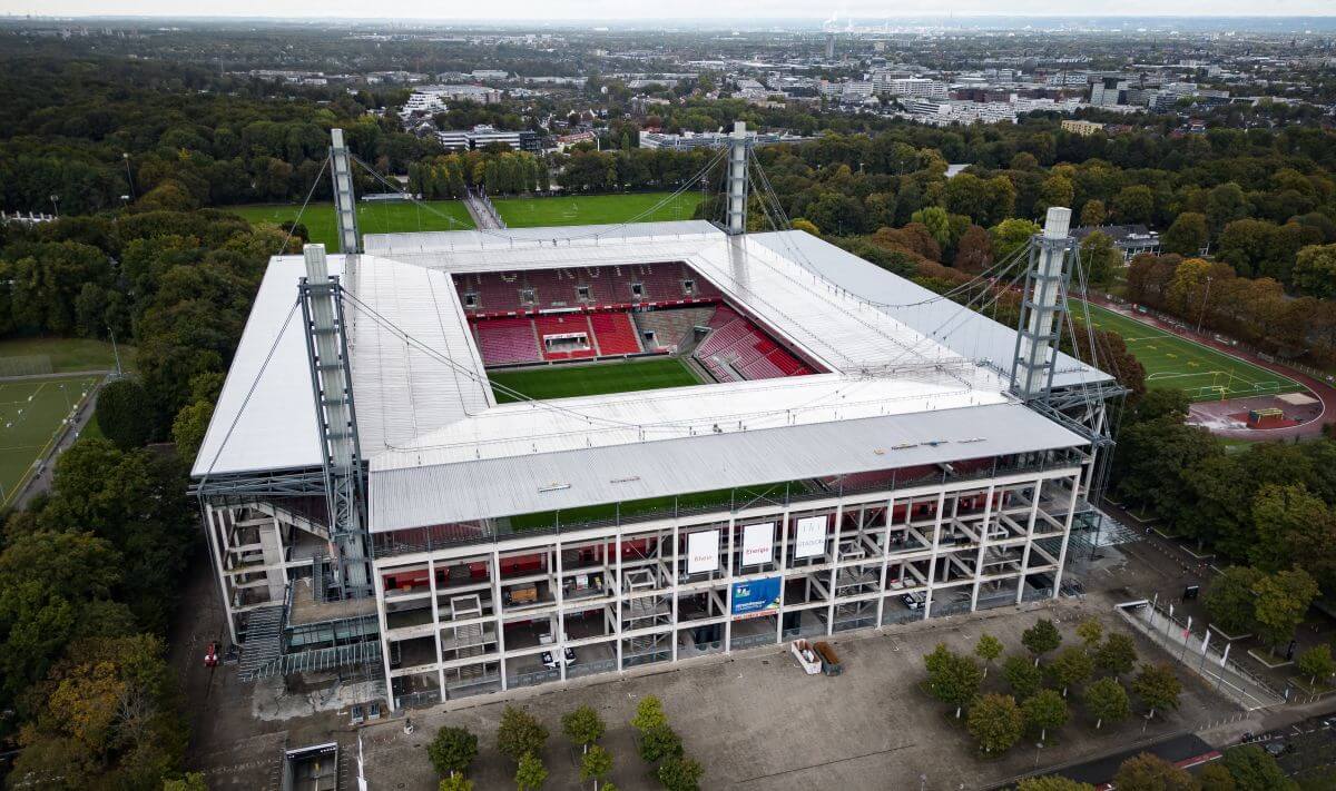 Müngersdorfer Stadion aus der Luft. // (c) Lars Baron / Getty Images via OneFootball