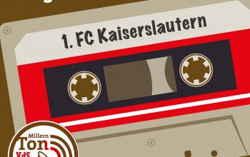Grafik zur Saisonvorschau MillernTon Meets. Eine Kassette trägt den Titel "1. FC Kaiserslautern". Dazu das Logo des MillernTon VdS/NdS