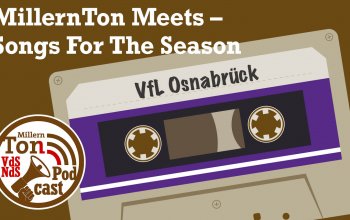 Grafik zur Saisonvorschau MillernTon Meets. Eine Kassette trägt den Titel "VfL Osnabrück". Dazu das Logo des MillernTon VdS/NdS